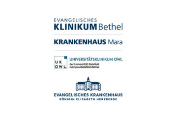 Logos Evangelisches Klinikum Bethel, Krankenhaus Mara, Universitätsklinikum OWL, Evangelisches Krankenhaus Königin Elisabeth Herzberge